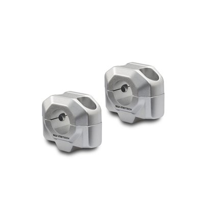 SW-Motech Handlebar Risers (Ø22mm) - 15mm - Grey