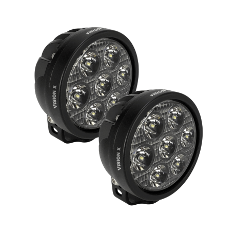 CR-7KIT - VisionX Par Faróis LED CR-7 c/cablagem - Inparts