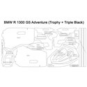 Wunderlich Complete paint protection set PremiumShield R1300GS Adventure Trophy + Black