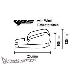 Barkbusters VPS Plastic Guard - Branco 2