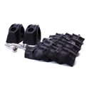 CRASH BAR CLAMPS FOR LIGHTS BLACK