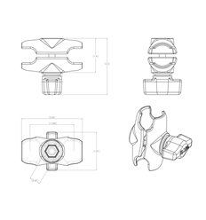 RAM Mounts Ram Mounts Braço Curto 2