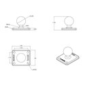 RAM Mounts Ram Mounts aplicação com Base Perfurada