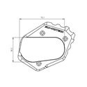 SW-Motech Alargador Descanso R1200GS/A LC e R1250GS/A