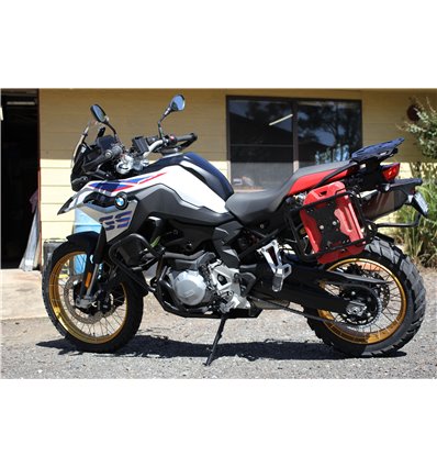 OBM-BMF850-STPR-BL-SM - Outback Motortek Racks de Bagagem Laterais Standard BMW F750/850GS - in-parts