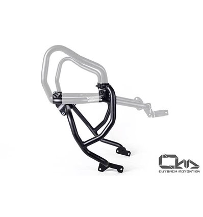 OBM-CRF1000-EGDCT-BL - Outback Motortek Crash Bars Honda CRF1000L (Inferiores) - Preto Matte - in-parts